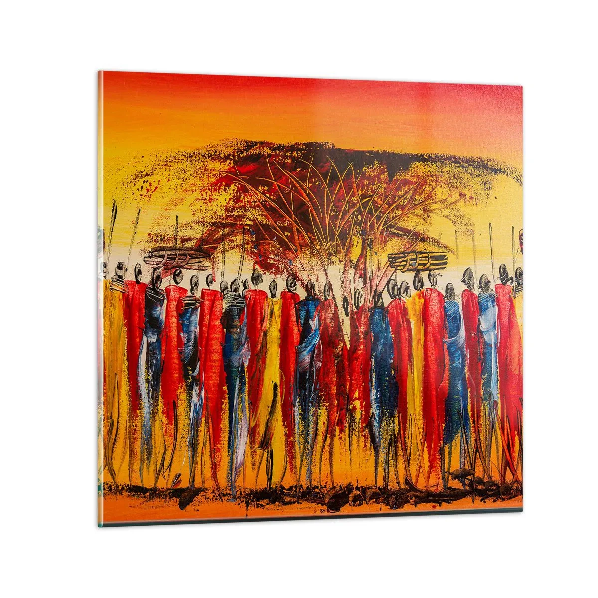 Glasbild - Bild auf glas - Dort, dort, dort gehen sie - 30x30 cm