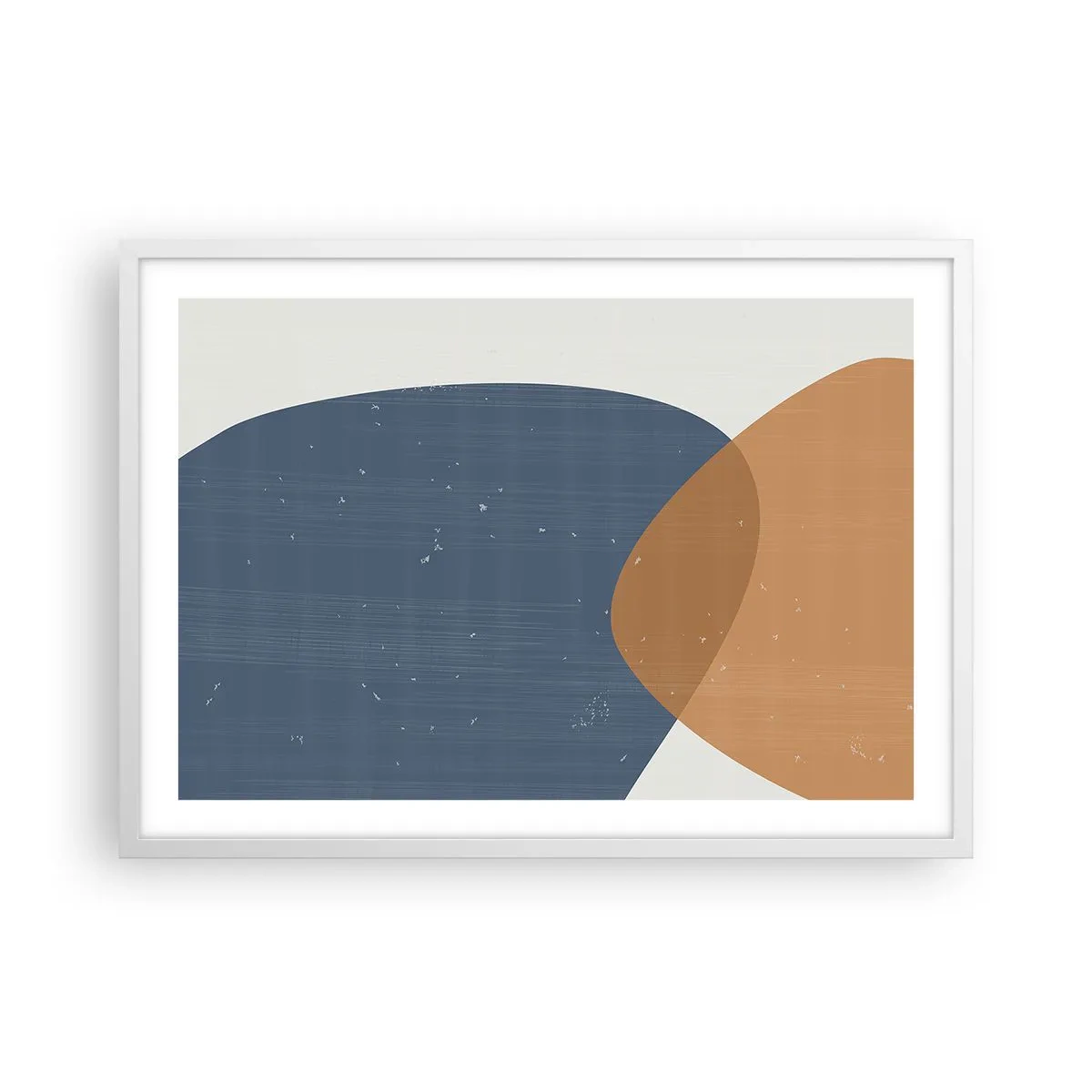 Poster in einem weißen Rahmen - Ovale und Einflüsse - 70x50 cm