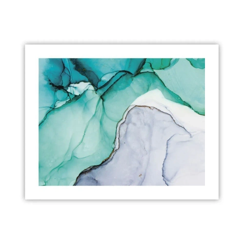 Poster - Eine Studie in Türkis - 50x40 cm
