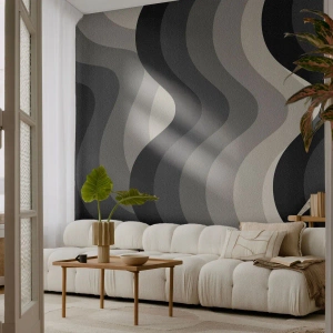 Fototapete Standard Eco - Eine Welle nach der anderen - Linien, Wellen, Abstraktion - 200x140 cm