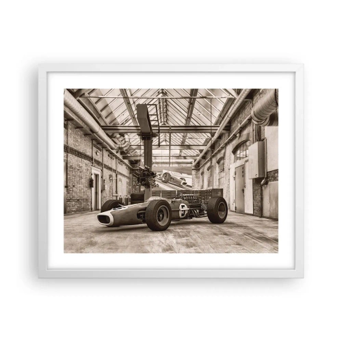 Poster in einem weißen Rahmen - Die Siegerruhe - 50x40 cm