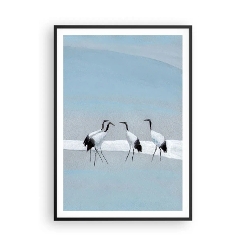 Poster in einem schwarzem Rahmen - Nach einem heißen Tag - 70x100 cm