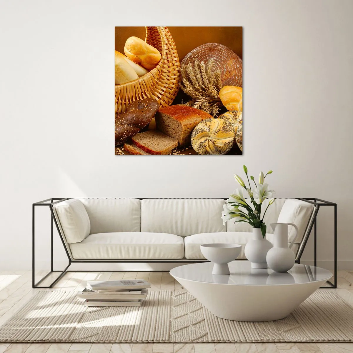 Glasbild - Bild auf glas - Wir sind wieder davongekommen - 40x40 cm