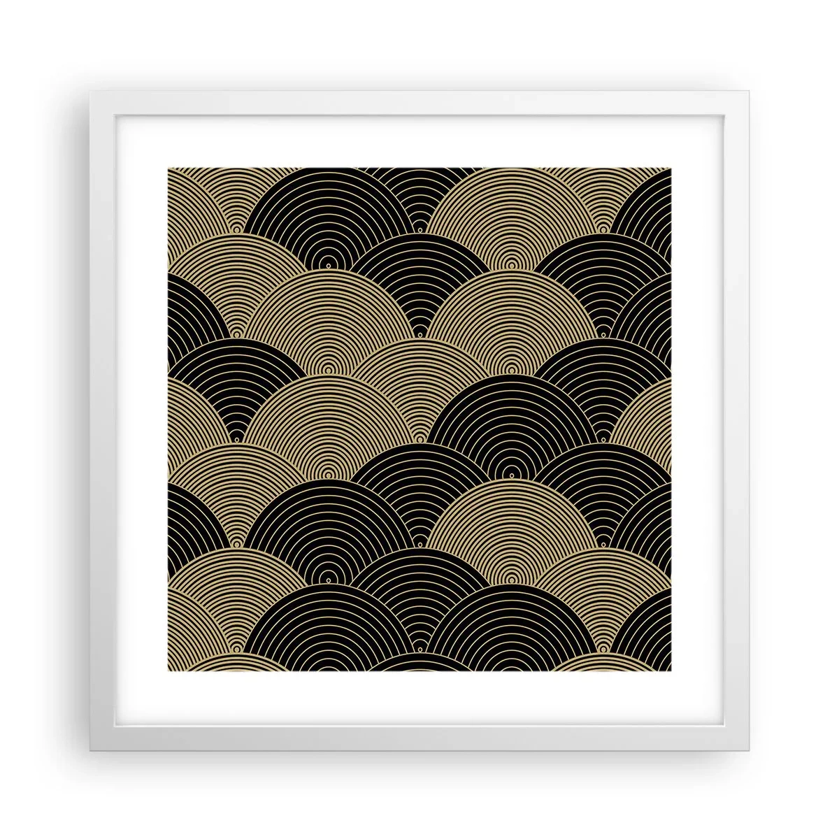 Poster in einem weißen Rahmen - Einheit in der Vielfalt - 40x40 cm