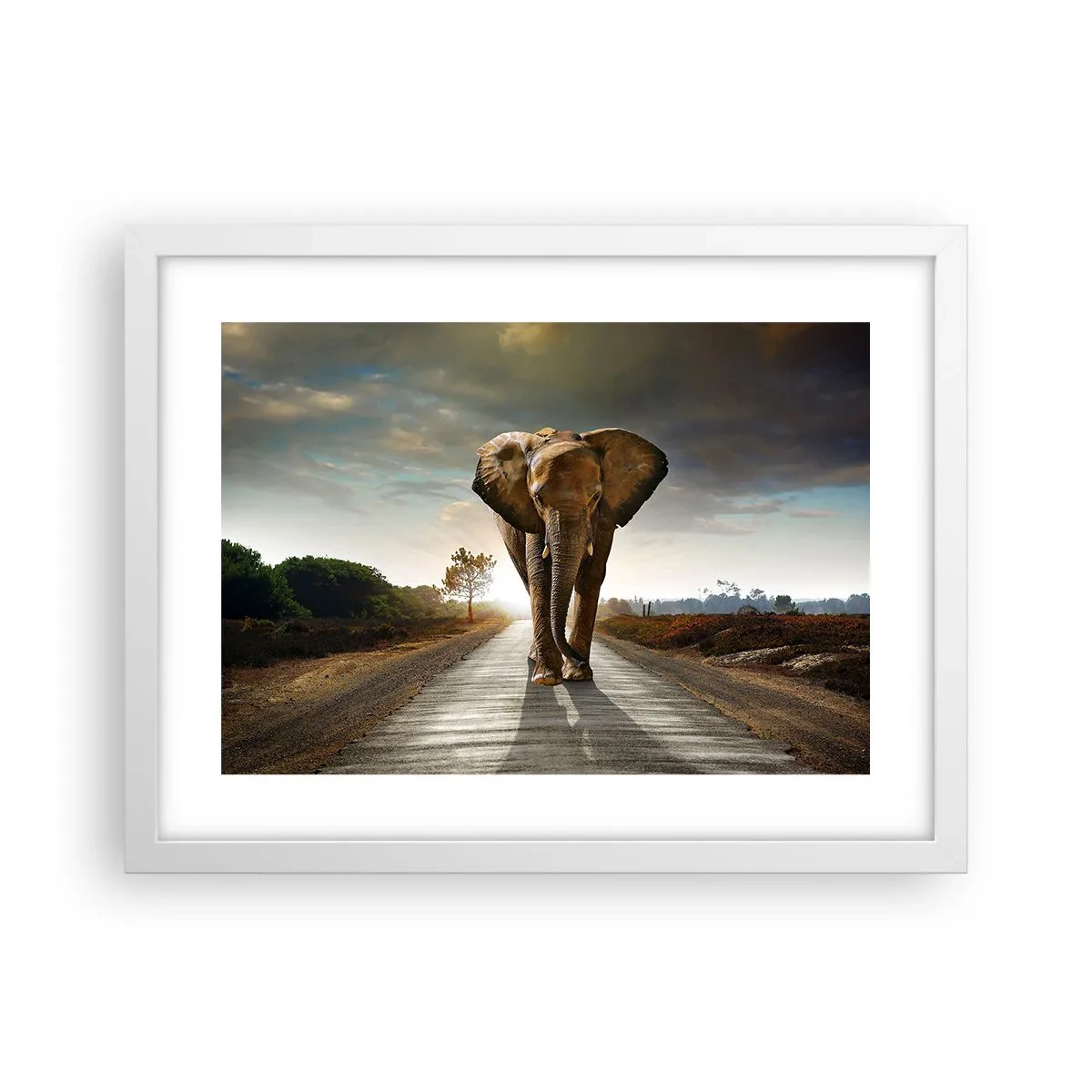 Poster in einem weißen Rahmen - Und schon gar nicht in einem Porzellanlager - 40x30 cm