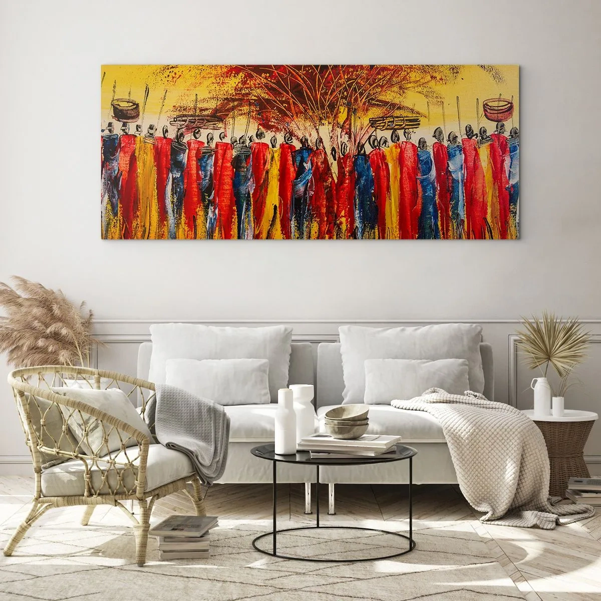 Glasbild - Bild auf glas - Dort, dort, dort gehen sie - 100x40 cm