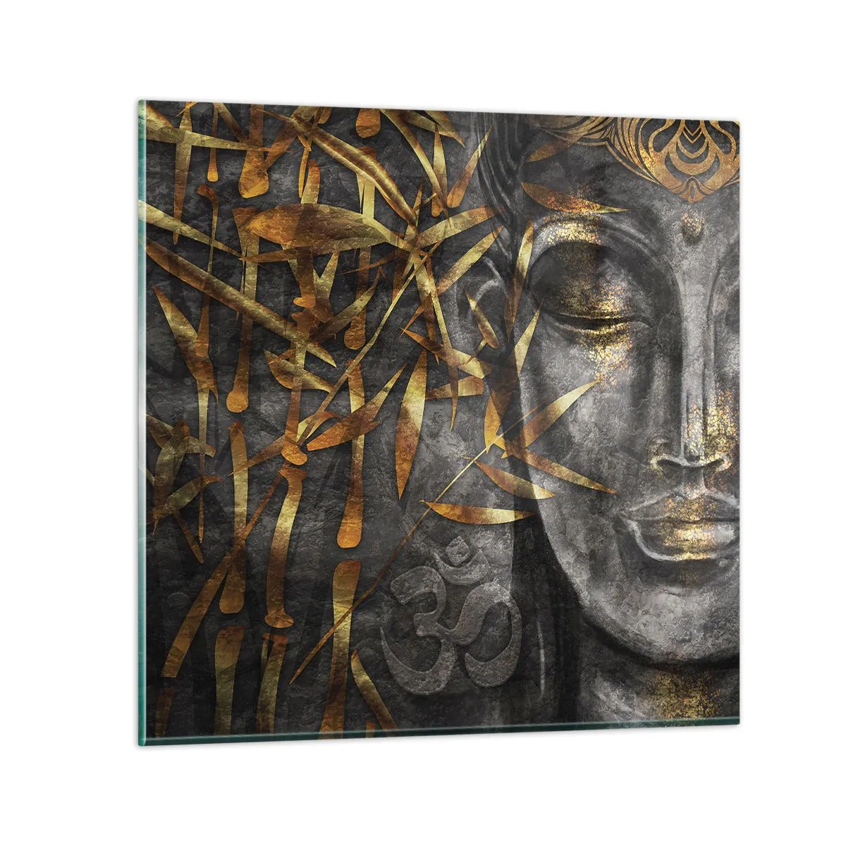 Glasbild - Bild auf glas - Fühle den Frieden - 60x60 cm