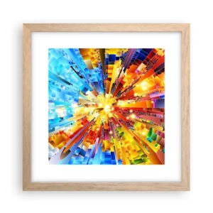 Poster in einem Rahmen aus heller Eiche - In Medienauflösung - 30x30 cm