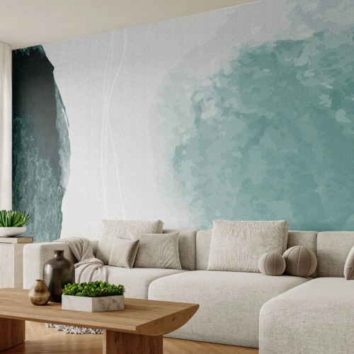 Fototapete Premium Canvas - Begegnung mit Nebel - Modern, Minimalistisch, Abstraktion - 450x315 cm