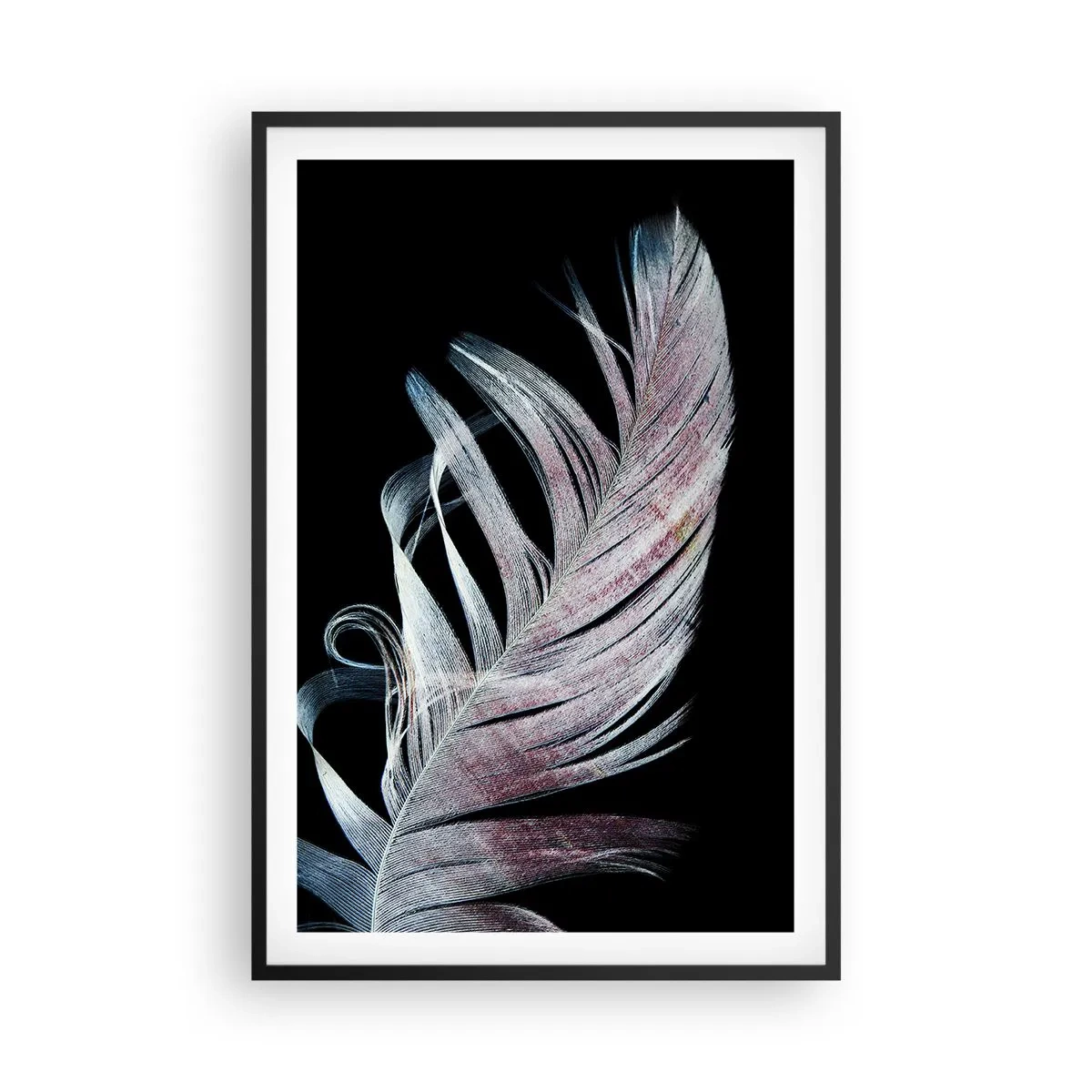 Poster in einem schwarzem Rahmen - Denke an Berührung - 61x91 cm