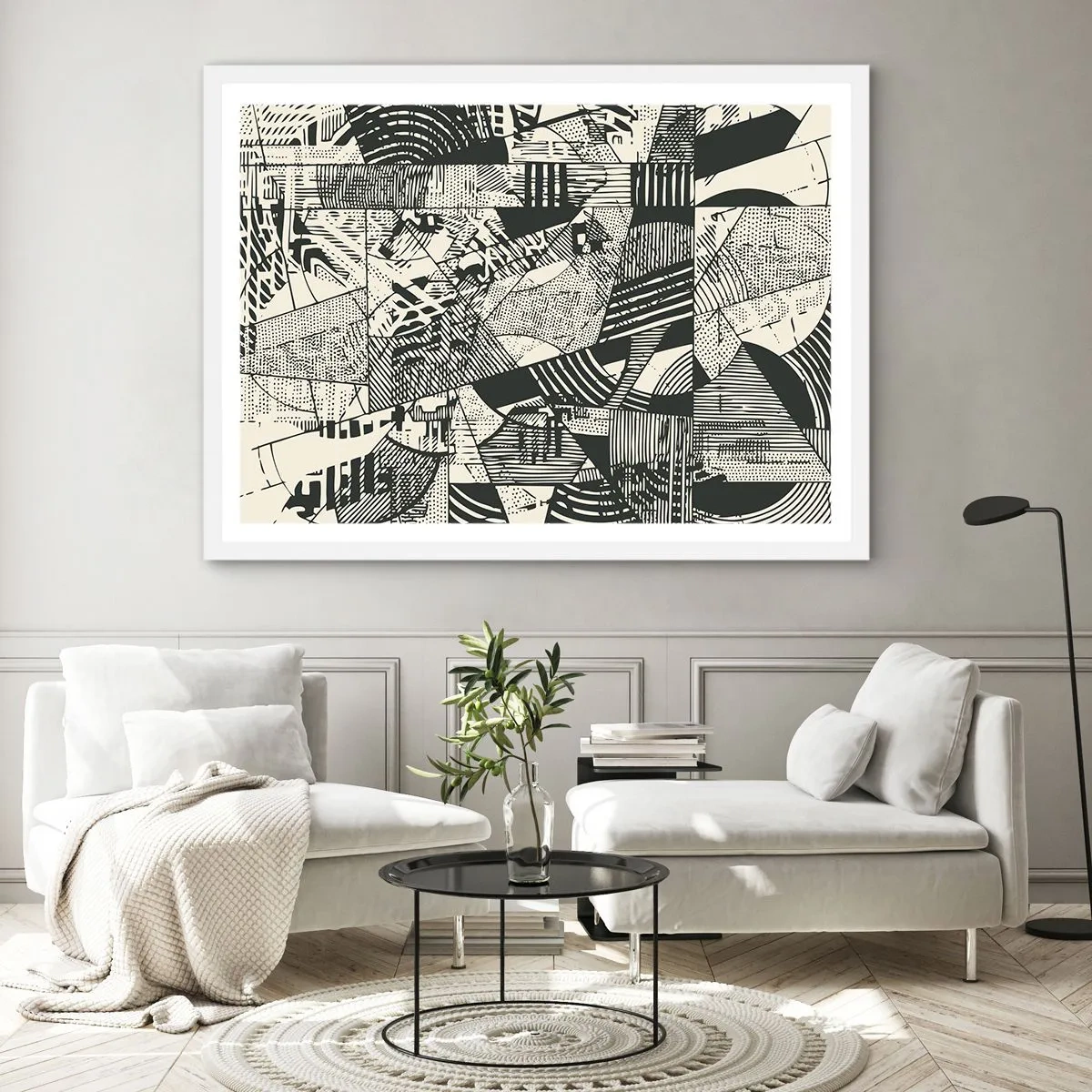 Poster in einem weißen Rahmen - Die Dynamik der Gegenwart - 40x30 cm