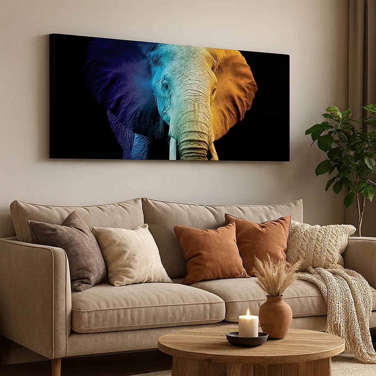 Bild auf Leinwand - Leinwandbild - Exzentrisch, kein Verrückter - 30x30 cm