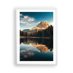 Poster in einem weißen Rahmen - Doppelte Landschaft - 50x70 cm