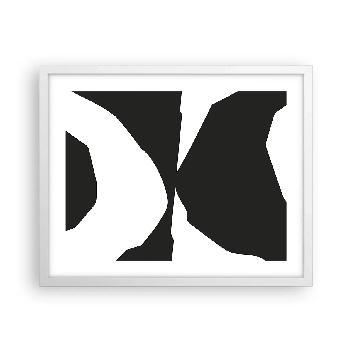 Poster in einem weißen Rahmen - Positiv negativ - 50x40 cm