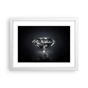 Poster in einem weißen Rahmen - Beste Freundin - 40x30 cm