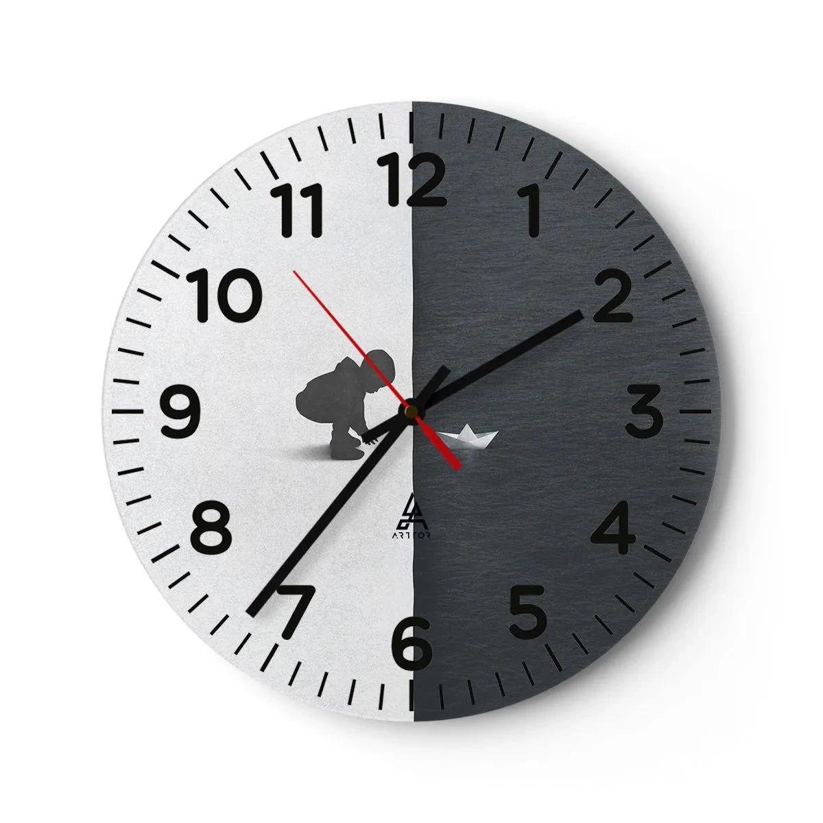 Wanduhr - Glasuhr - Tolle Expedition - 30x30 cm