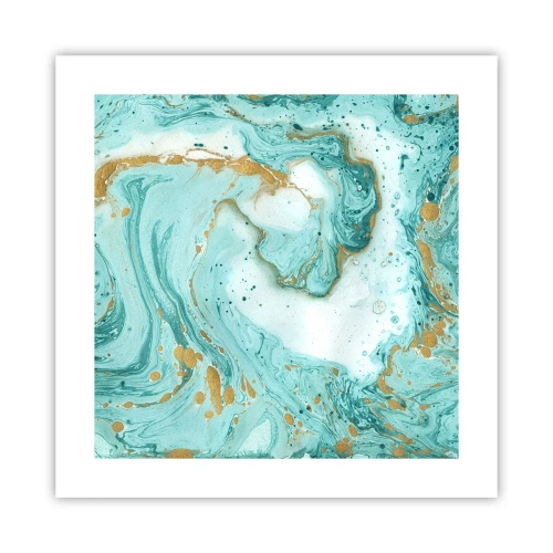 Poster - Unter der großen Welle der Edo-Ära - 40x40 cm