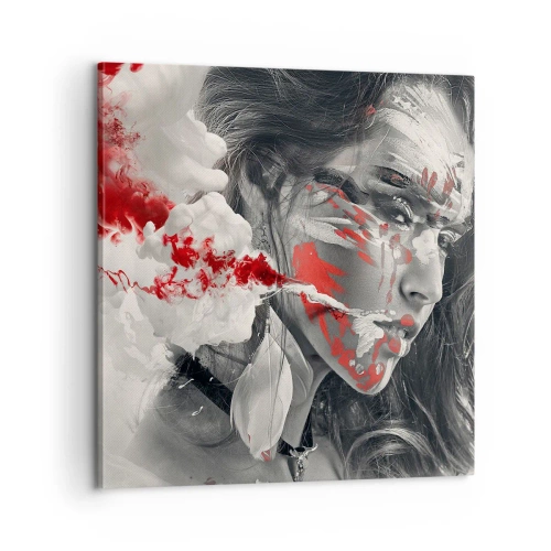 Bild auf Leinwand - Leinwandbild - Im Dunst der Absurdität - 60x60 cm