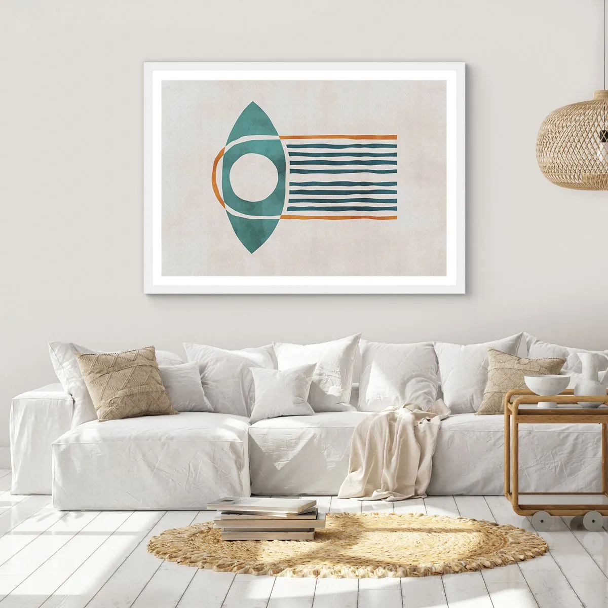Poster in einem weißen Rahmen - Zeichen und Rituale - 70x50 cm