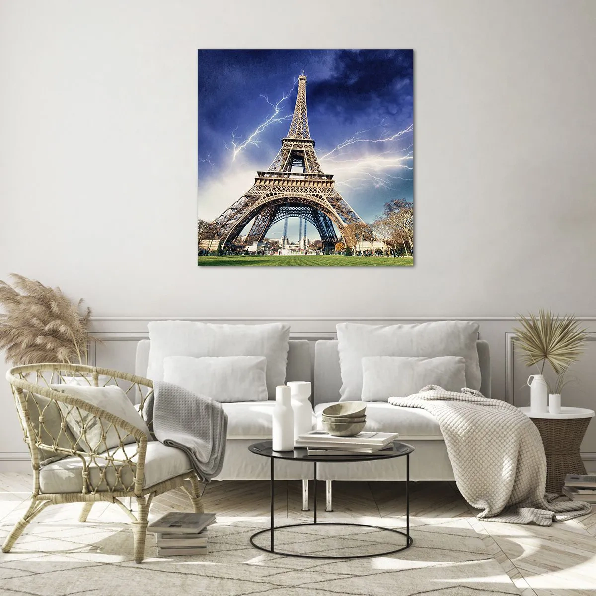 Glasbild - Bild auf glas - Herrscherin der Stürme - 70x70 cm