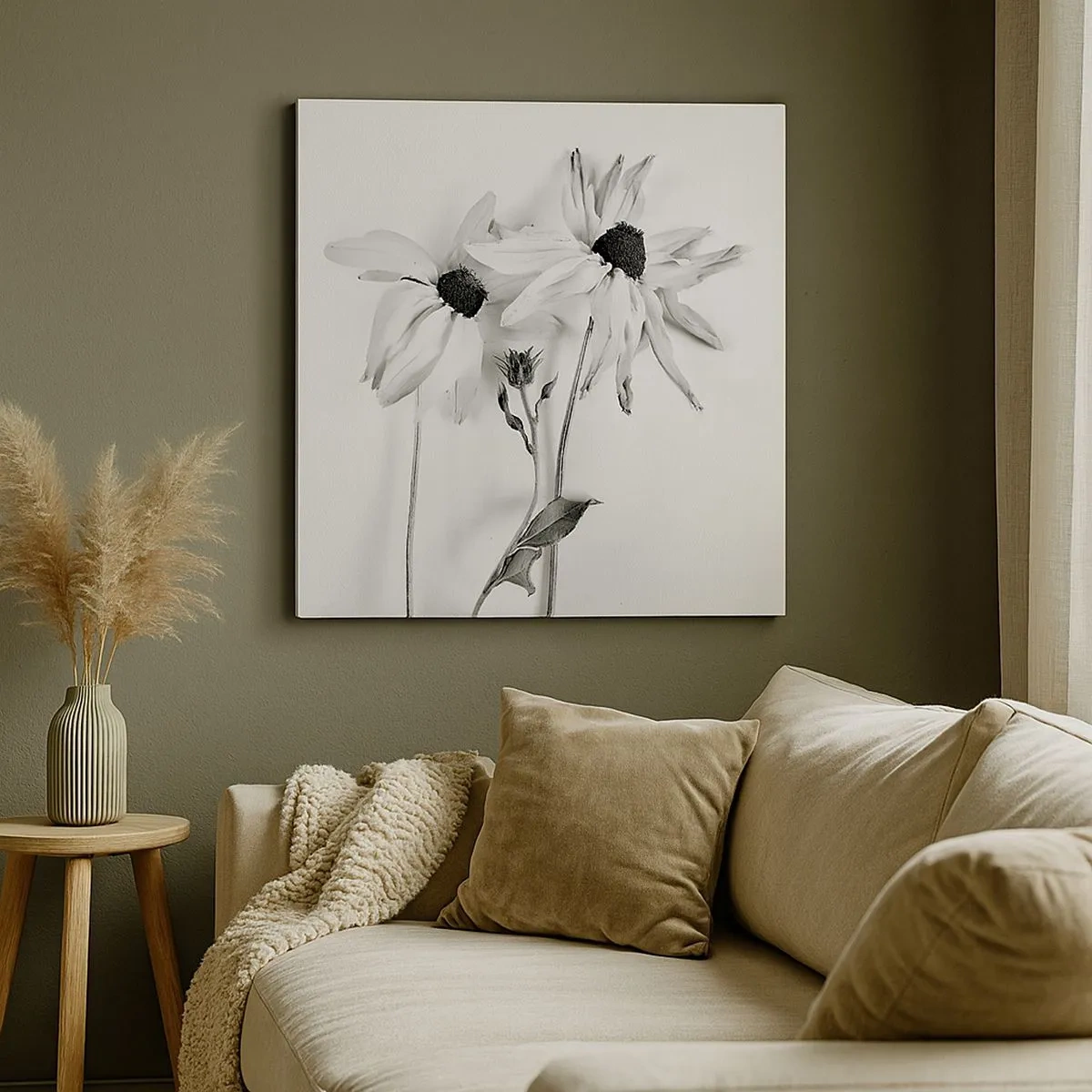 Bild auf Leinwand - Leinwandbild - Niemand will allein sein - 30x30 cm