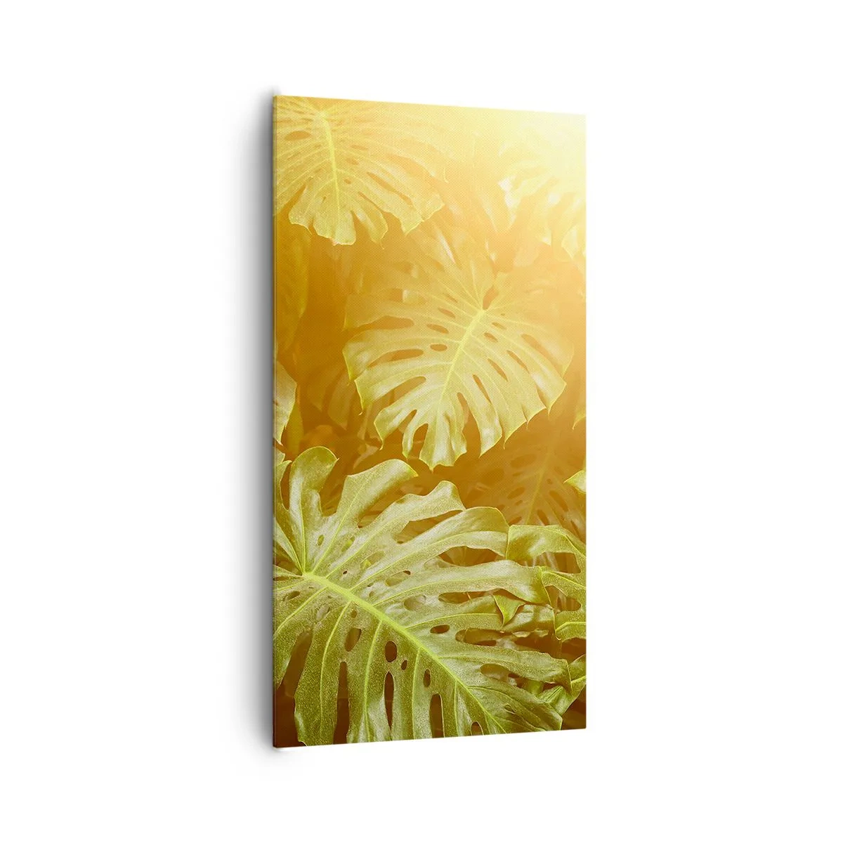 Bild auf Leinwand - Leinwandbild - Ins Grüne tretren... - 65x120 cm