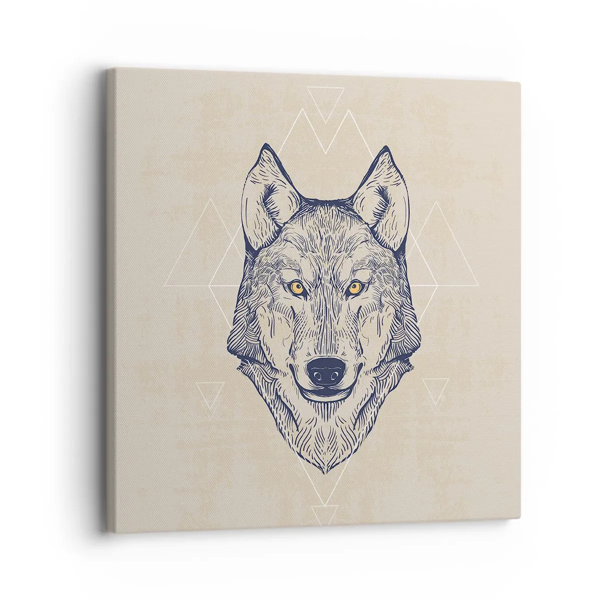 Bild auf Leinwand - Leinwandbild - Ein Alpha mit durchdringendem Blick - 30x30 cm