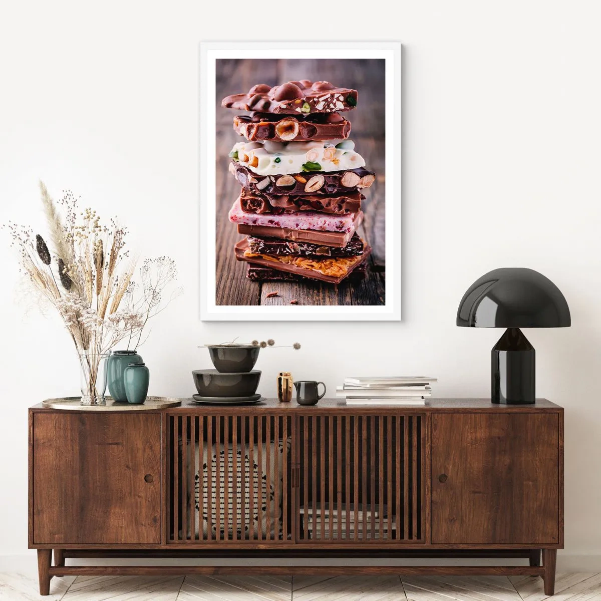 Poster in einem weißen Rahmen - Entzückende Aussicht - 70x100 cm