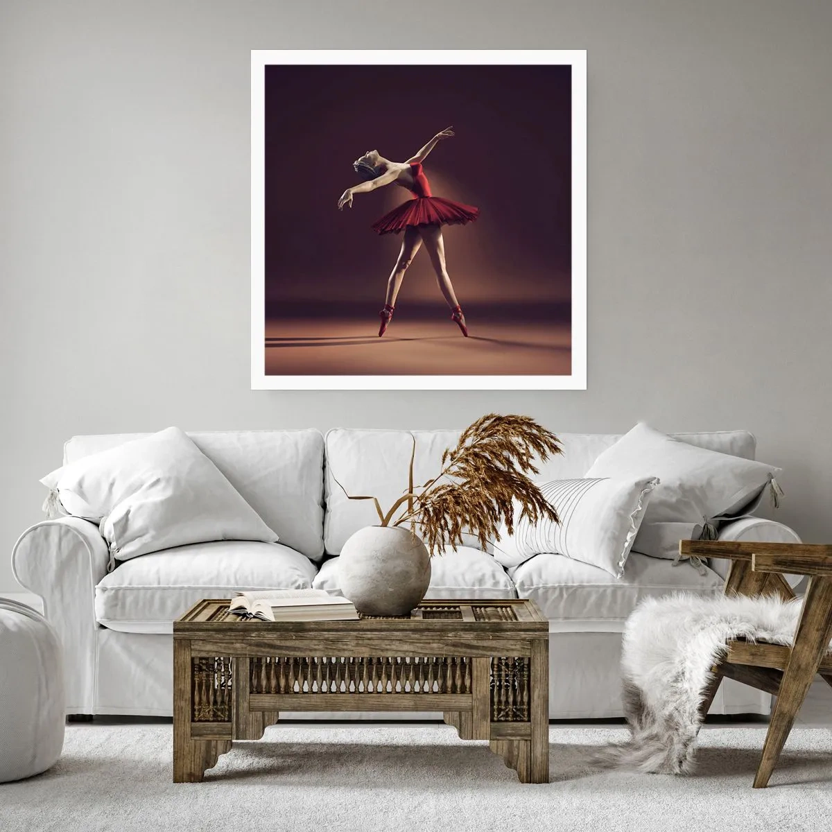 Poster - Eine Primaballerina - 60x60 cm
