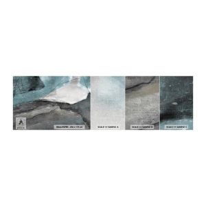 Fototapeten Muster Premium Canvas - Abstraktion: Felsen und Eis - Minimalismus, Stück, Modern - 100x30 cm