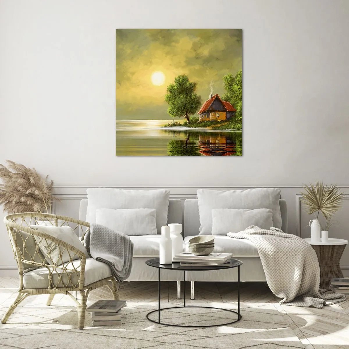 Glasbild - Bild auf glas - Schön, wie ein Bild - 70x70 cm