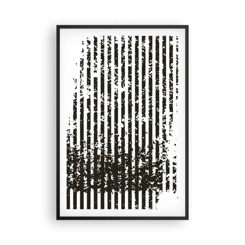 Poster in einem schwarzem Rahmen - Rhythmus und Rauschen - 61x91 cm