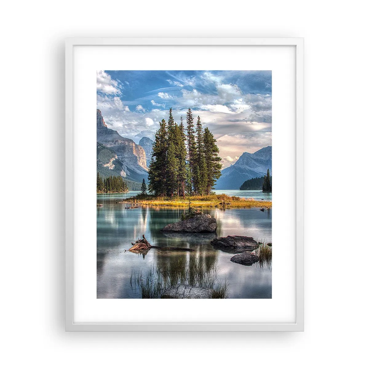 Poster in einem weißen Rahmen - An dem tollen und sauberen Wasser ... - 40x50 cm