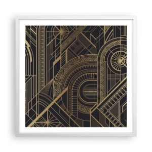 Poster in einem weißen Rahmen - Konzepte, Ideen, Pläne - 60x60 cm