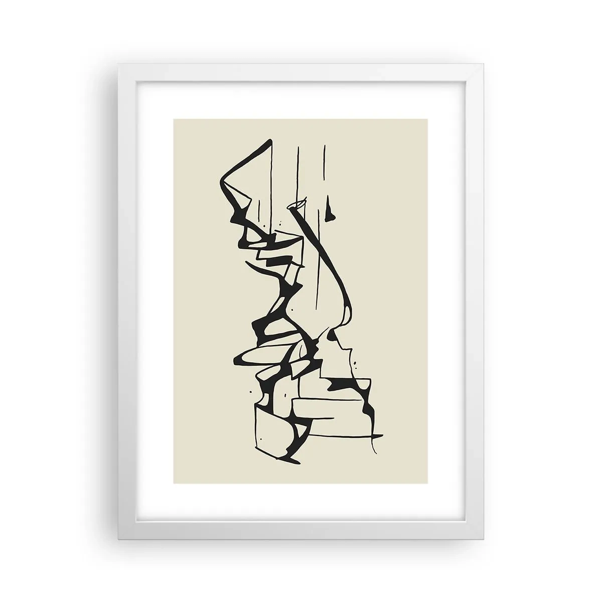 Poster in einem weißen Rahmen - Vielleicht eine Landschaft - 30x40 cm