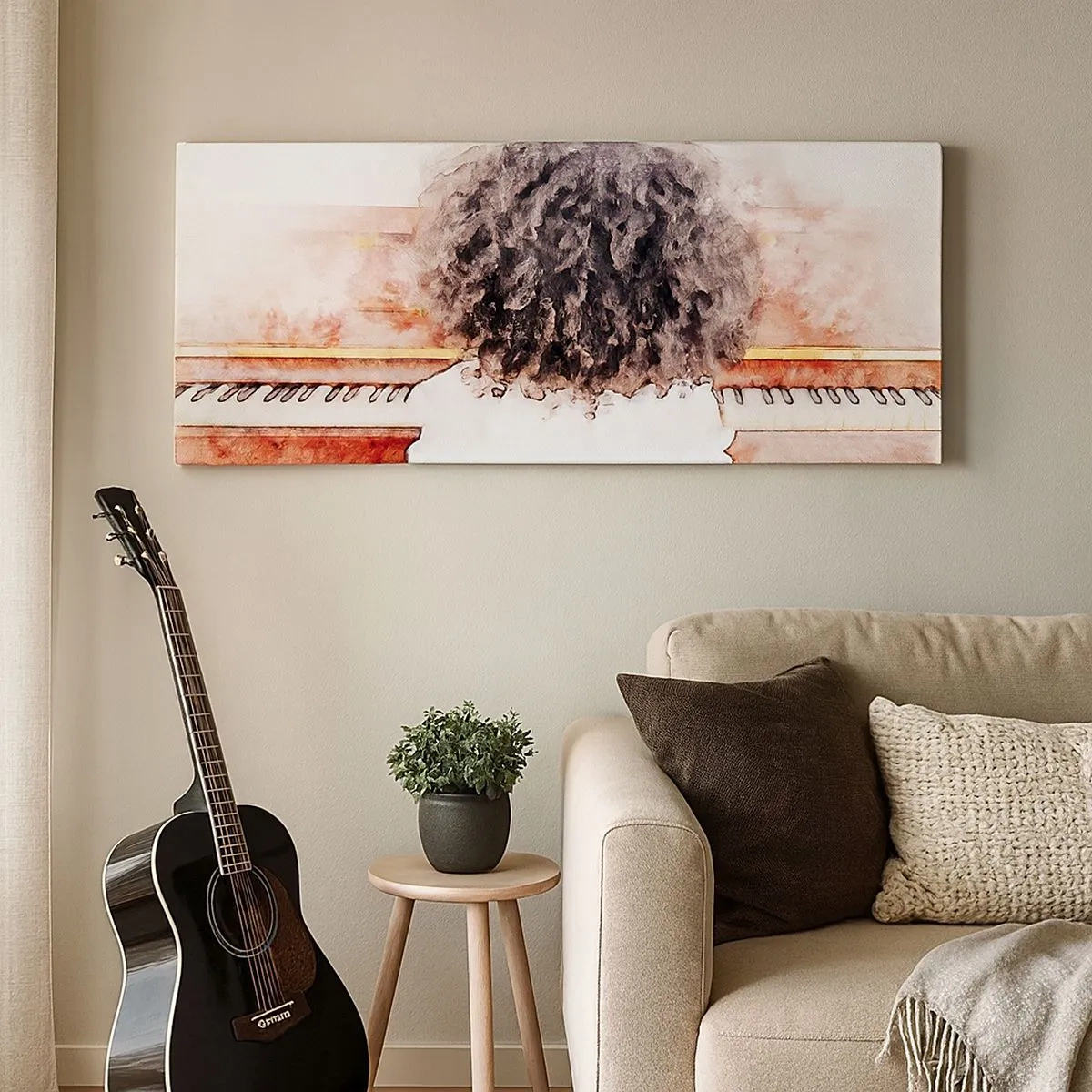 Bild auf Leinwand - Leinwandbild - In der neuen Welt - 100x40 cm