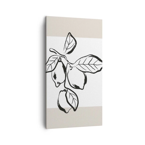 Bild auf Leinwand - Leinwandbild - Dort, wo Zitronen reifen… - 45x80 cm