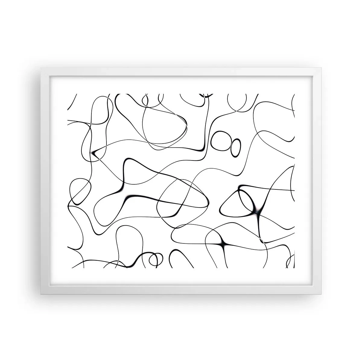 Poster in einem weißen Rahmen - Lebenswege, Wechselfälle - 50x40 cm