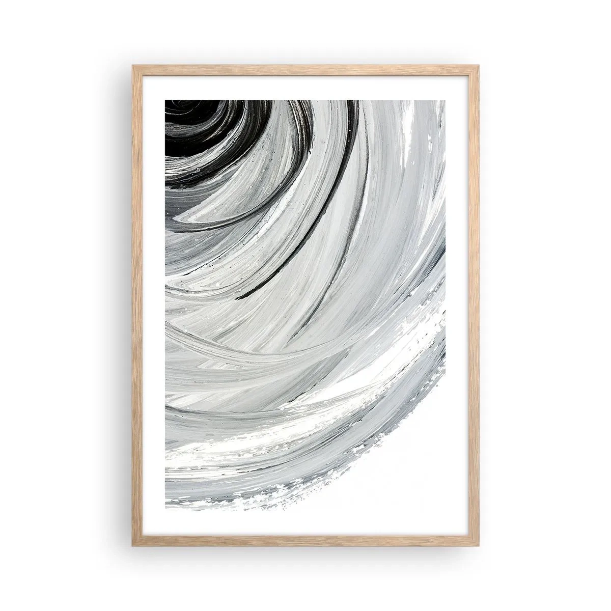 Poster in einem Rahmen aus heller Eiche - Orbitale Komposition - 50x70 cm