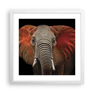 Poster in einem weißen Rahmen - Ich bin wild und du? - 40x40 cm