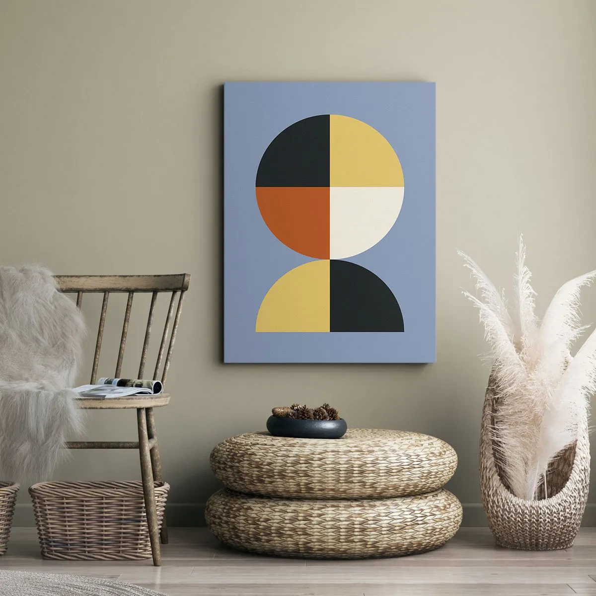 Bild auf Leinwand - Leinwandbild - Beobachte und zähle - 55x100 cm