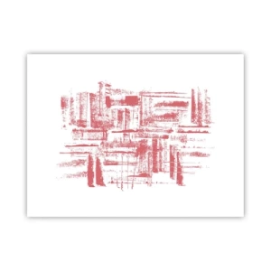 Poster - Die rote Stadt - 40x30 cm