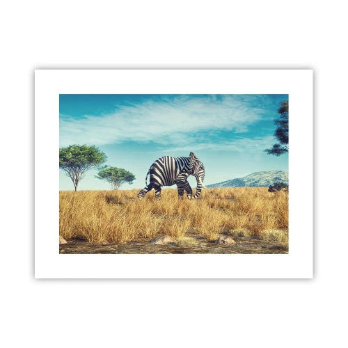 Poster - Grau ist nicht mehr in Mode - 40x30 cm