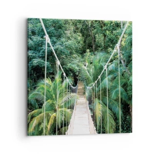 Bild auf Leinwand - Leinwandbild - Willkommen im Dschungel! - 70x70 cm