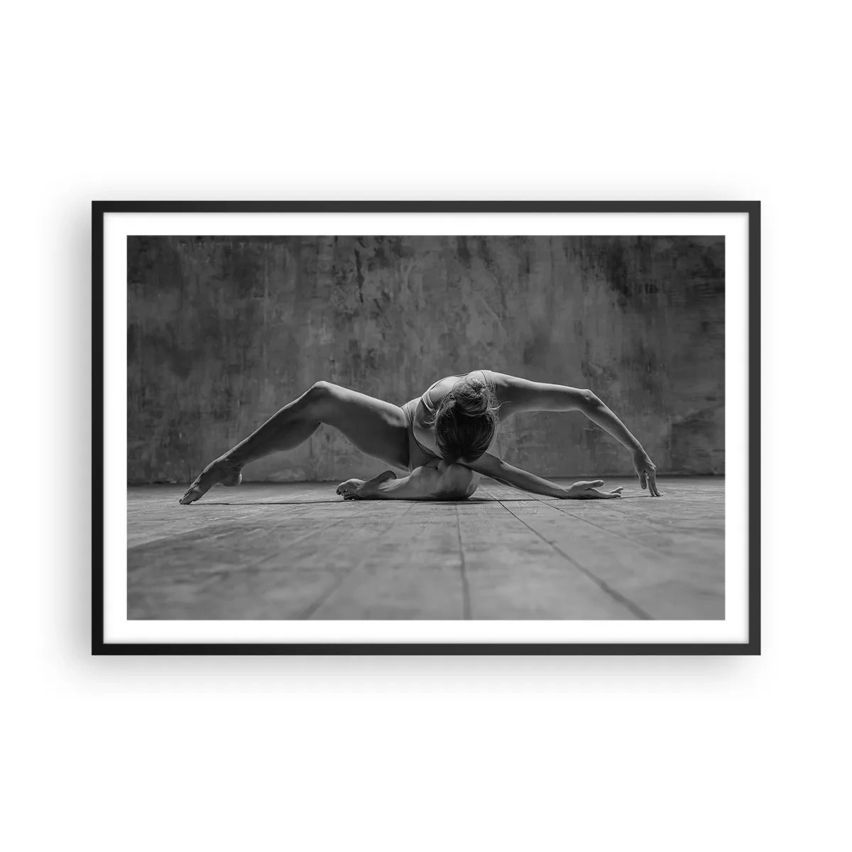 Poster in einem schwarzem Rahmen - Symmetrie gefunden - 91x61 cm