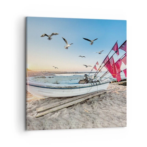 Bild auf Leinwand - Leinwandbild - Wohlverdiente Ruhe - 50x50 cm