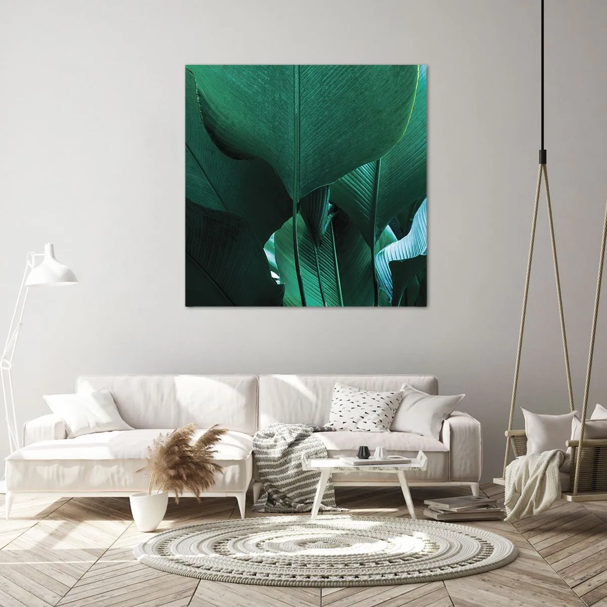 Bild auf Leinwand - Leinwandbild - Dem Licht zugewandt - 70x70 cm