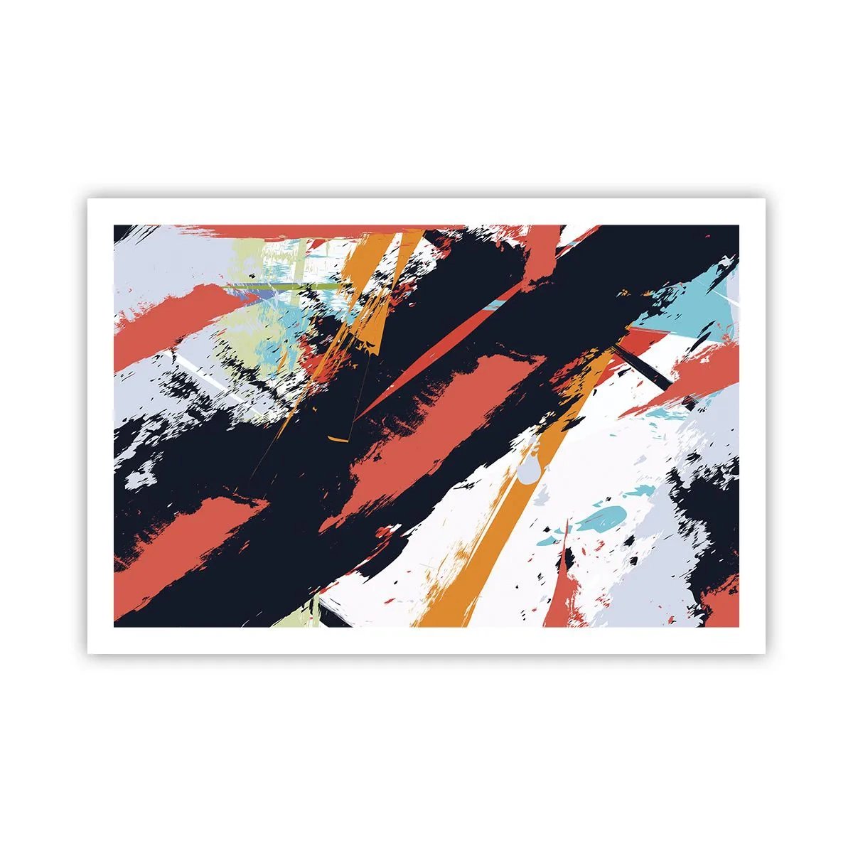 Poster - Dynamische Komposition - 91x61 cm