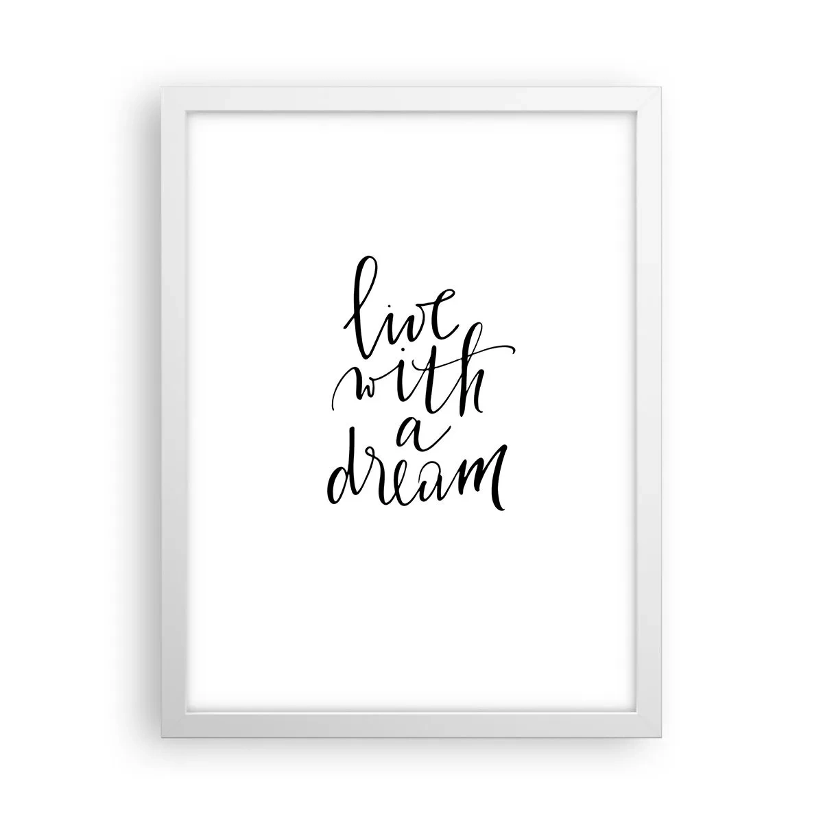 Poster in einem weißen Rahmen - Na sicher - 30x40 cm