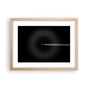 Poster in einem Rahmen aus heller Eiche - In eine andere Dimension - 40x30 cm
